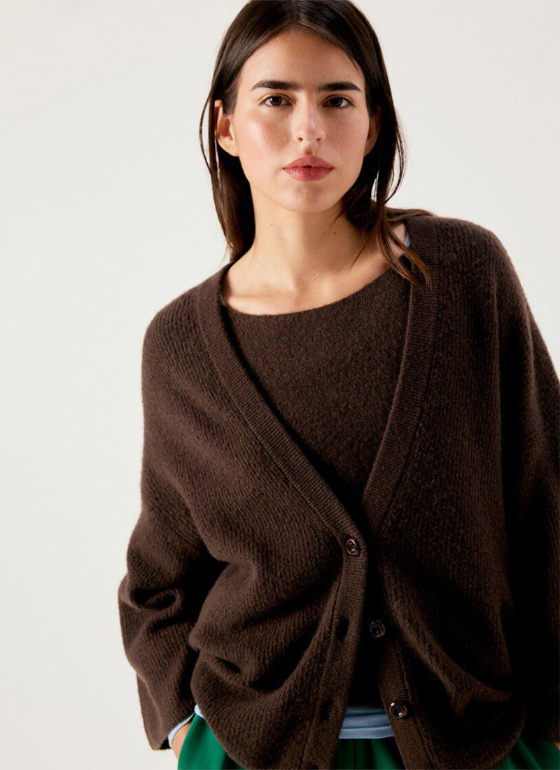 Damsville Ribbed Cardigan