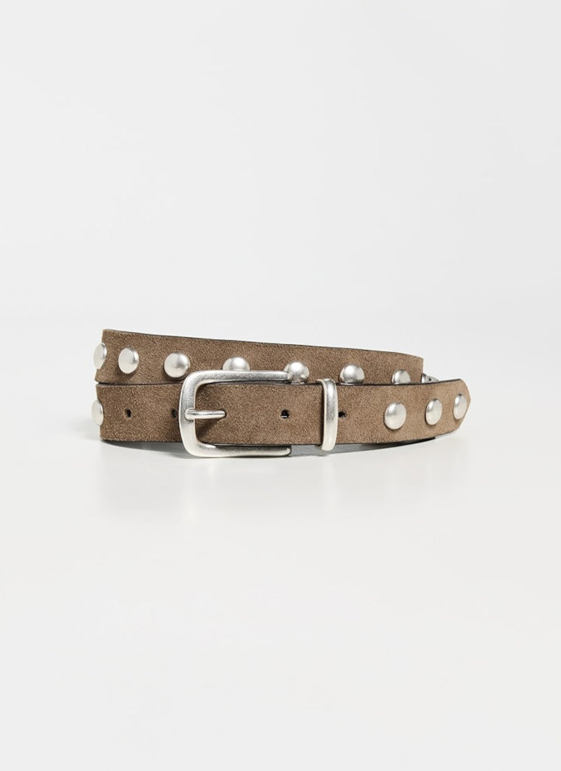 Anderson's Collette Slim Studded Suede Belt