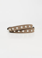 Anderson's Collette Slim Studded Suede Belt