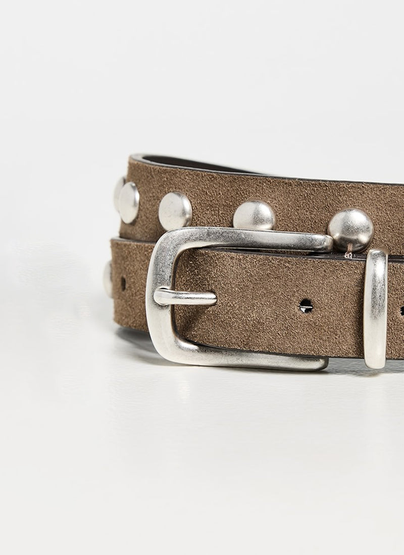 Anderson's Collette Slim Studded Suede Belt