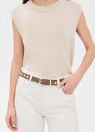 Anderson's Collette Slim Studded Suede Belt
