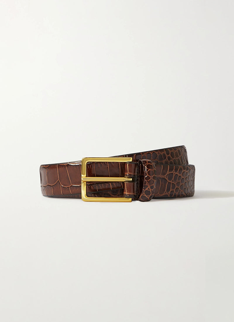 Anderson's Kate Mock Croc Leather Belt