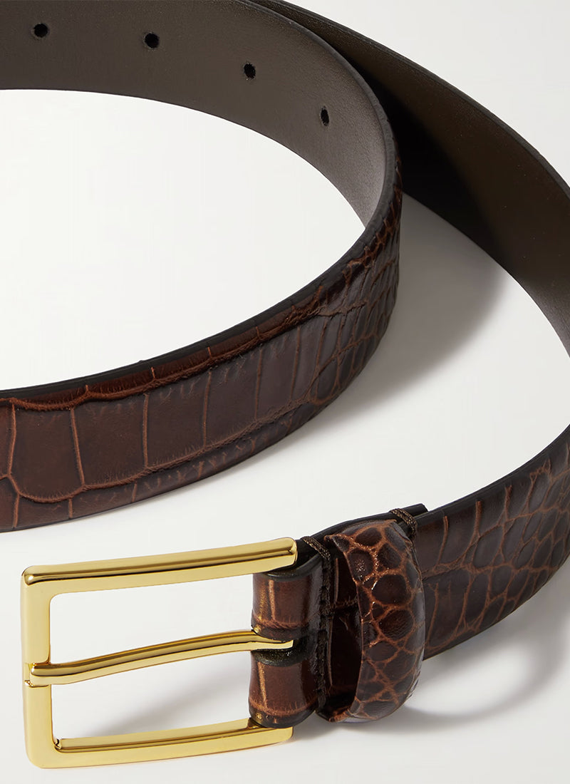Anderson's Kate Mock Croc Leather Belt