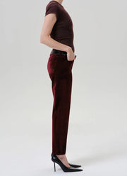 Anissa Stretch Velvet Straight Leg Jeans
