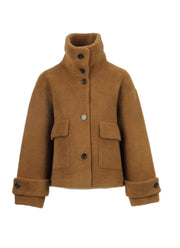Anne Faux Fur Funnel Neck Jacket