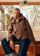 Anne Faux Fur Funnel Neck Jacket