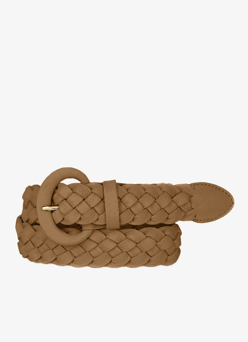 Brave Leather Nori Pebbled Belt