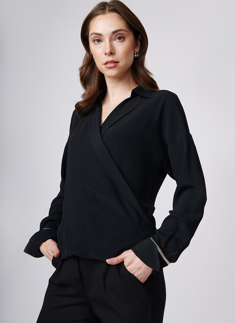 Antonelli Anchise Wrap Blouse
