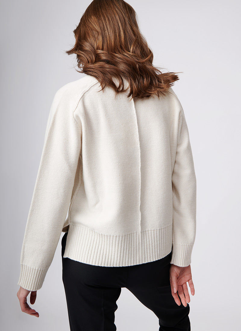 Antonelli Crema Wool Cardigan