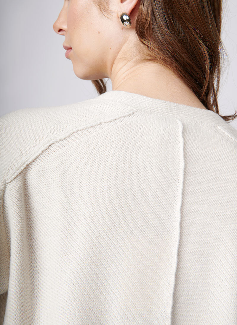 Antonelli Crema Wool Cardigan