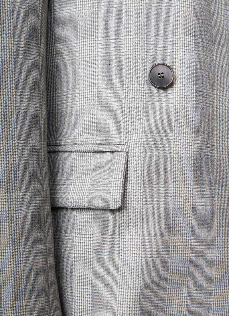 Antonelli Eracle Double-Breasted Glenplaid Blazer