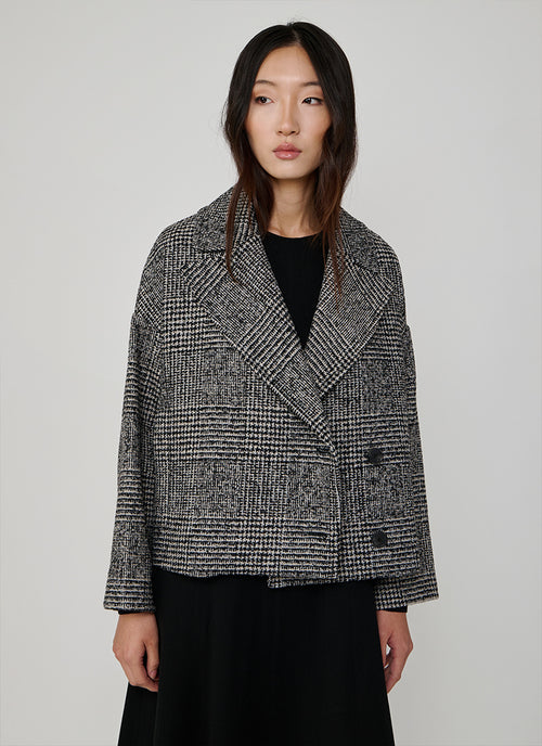 Franciacorta Short Plaid Coat by Antonelli at Andrews