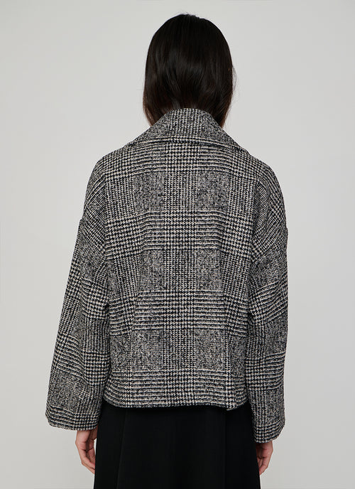 Franciacorta Short Plaid Coat by Antonelli at Andrews