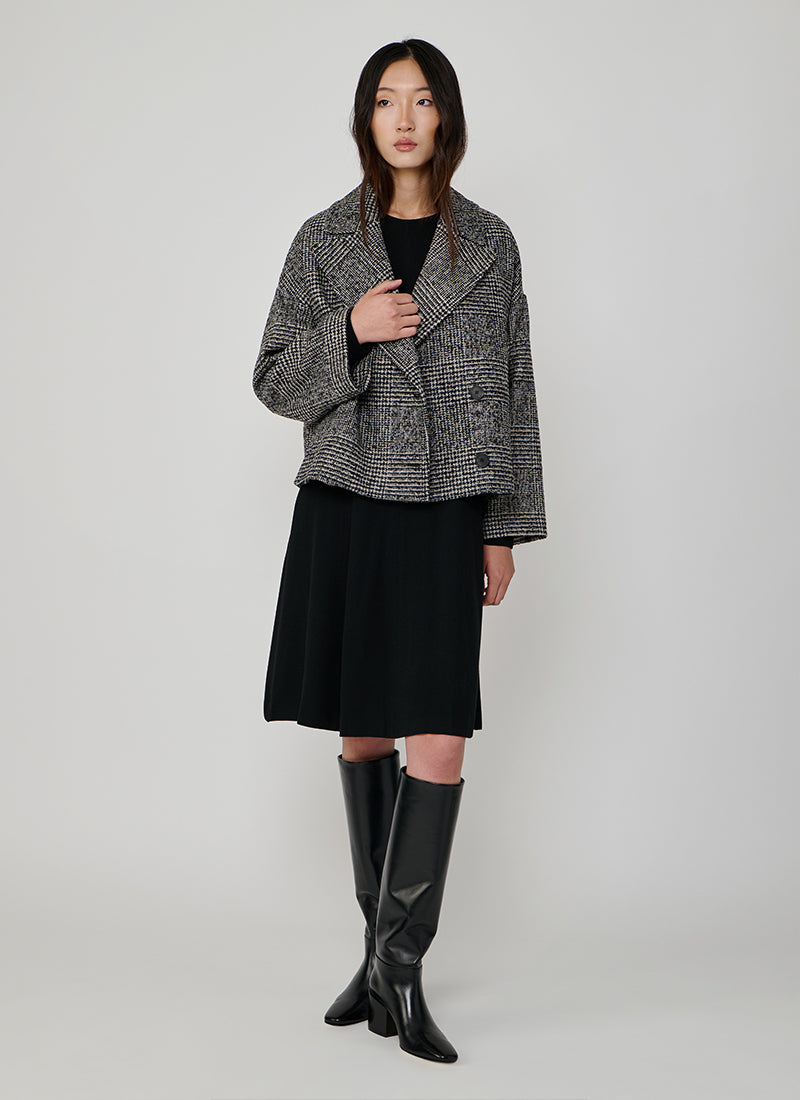 Franciacorta Short Plaid Coat by Antonelli at Andrews