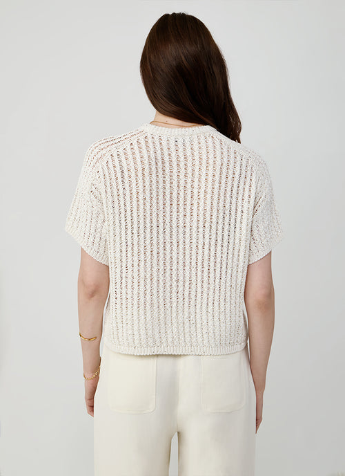 Glicine Short Sleeve Knit Top by Antonelli at Andrews