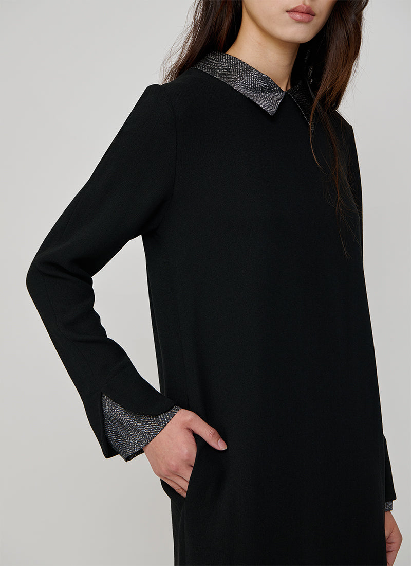 Merlot Collared Dress by Antonelli at Andrews