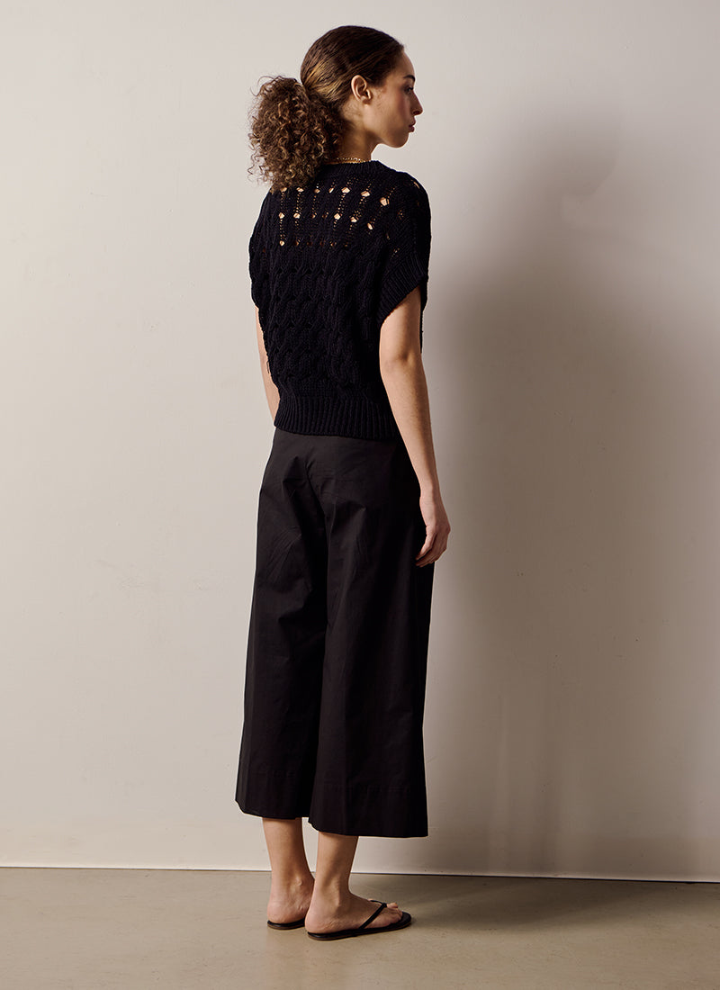  Matisse V Neck Open Knit Vest Antonelli Andrews 