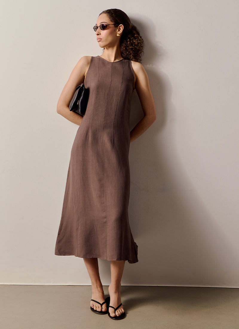 Monsen Linen Midi Dress