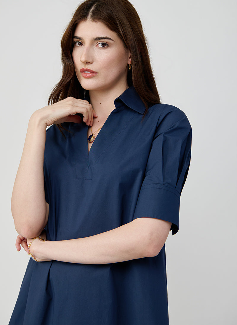 Antonelli Nicla Short Sleeve V-Neck Dress
