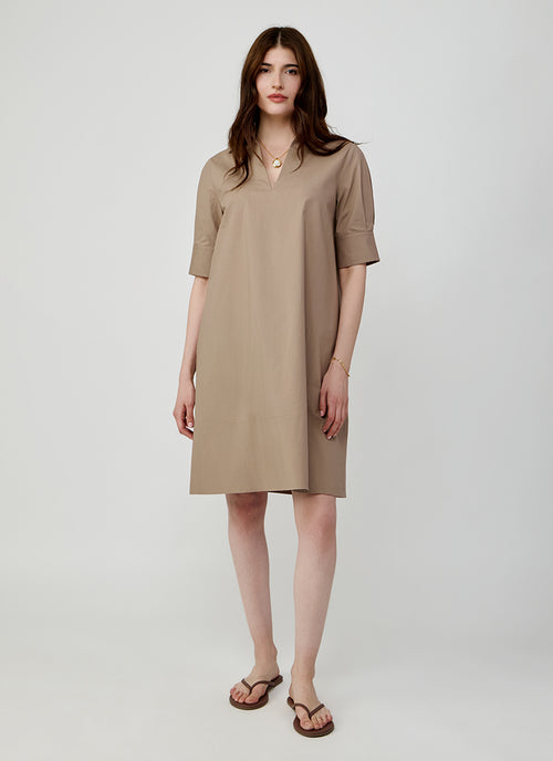 Antonelli Nicla Short Sleeve V-Neck Dress