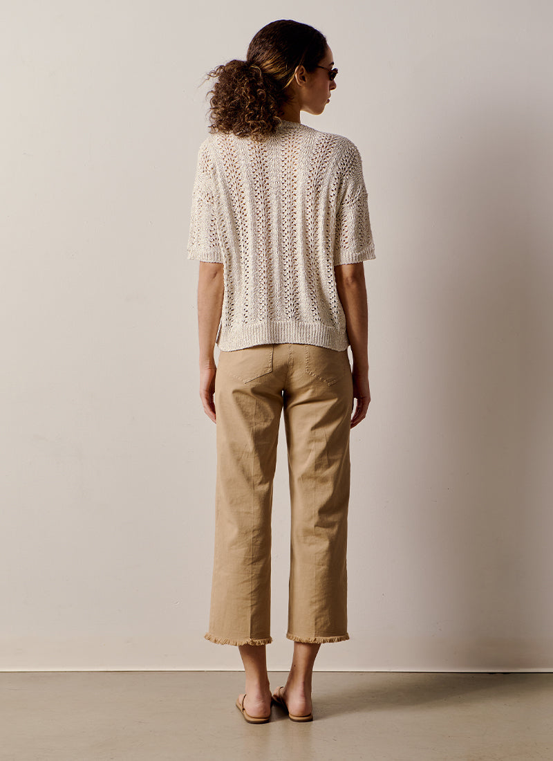 Antonelli Obelix Open Weave Short Sleeve Knit
