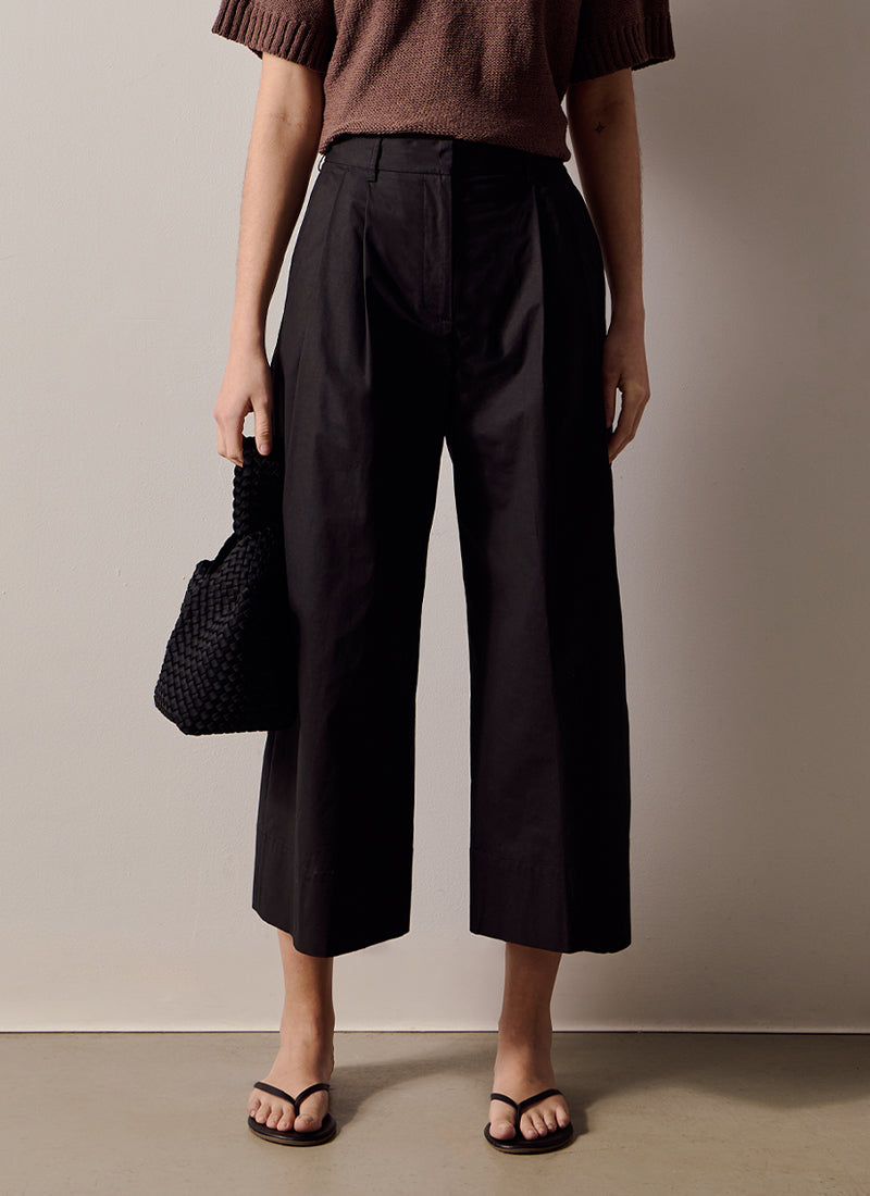 Tenerife Wide Leg Pleated Crop