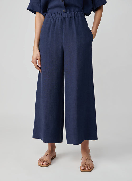 Antonelli Tropea Wide Leg Linen Pant