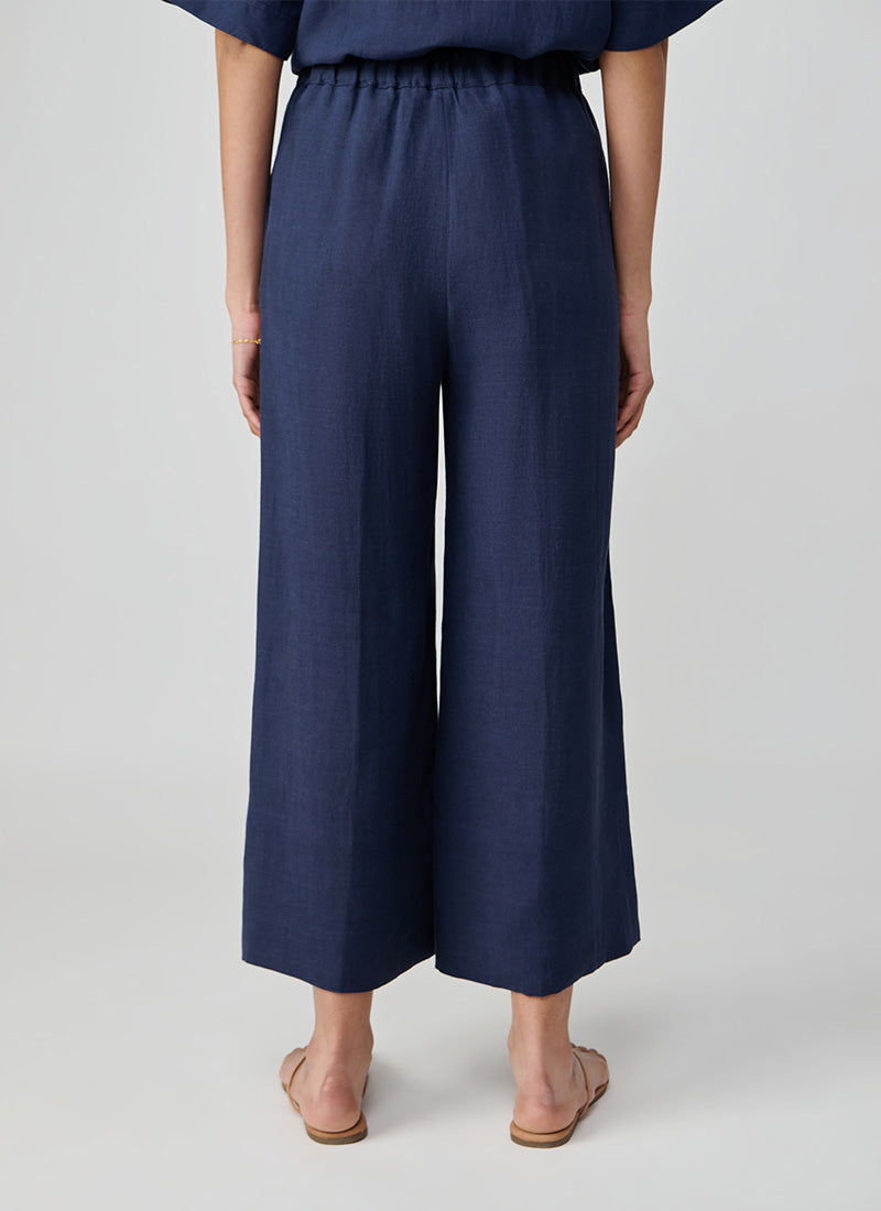 Antonelli Tropea Wide Leg Linen Pant