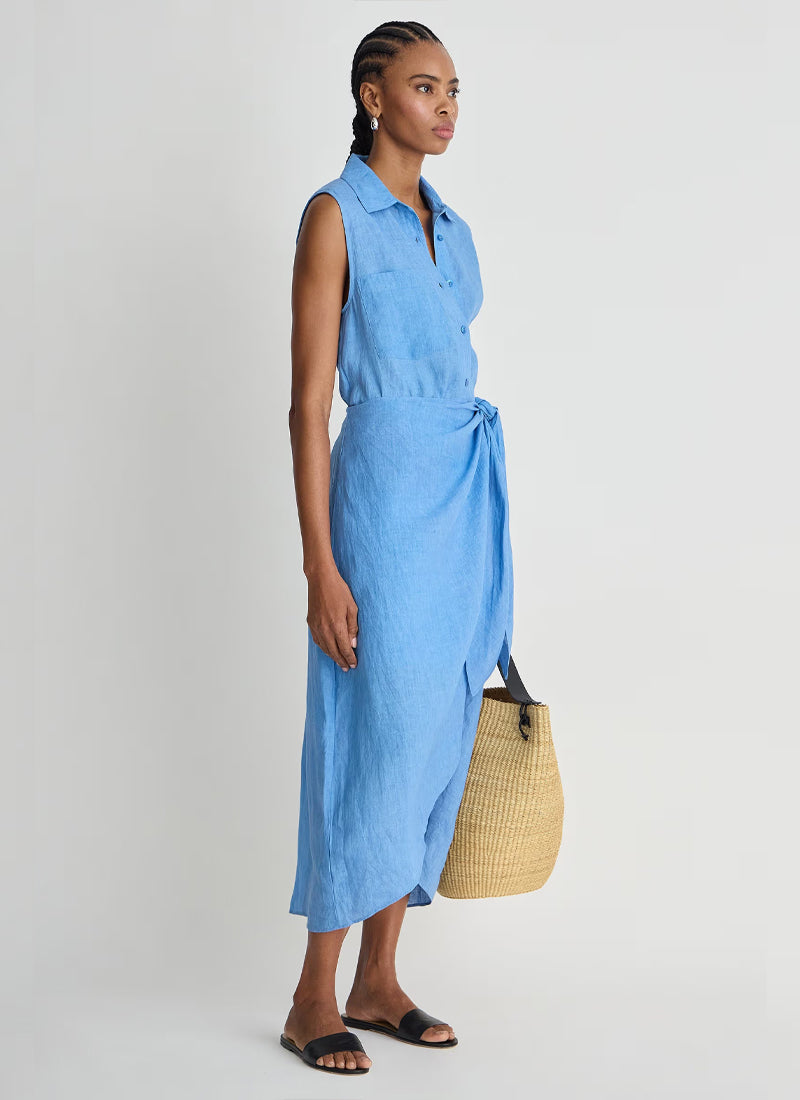 Apiece Apart Tamar Sleeveless Wrap Maxi Dress
