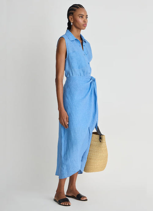 Apiece Apart Tamar Sleeveless Wrap Maxi Dress
