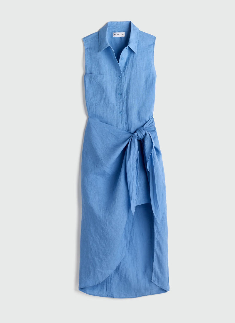 Apiece Apart Tamar Sleeveless Wrap Maxi Dress