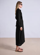 Alessandra Linen Sarong Shirt Dress