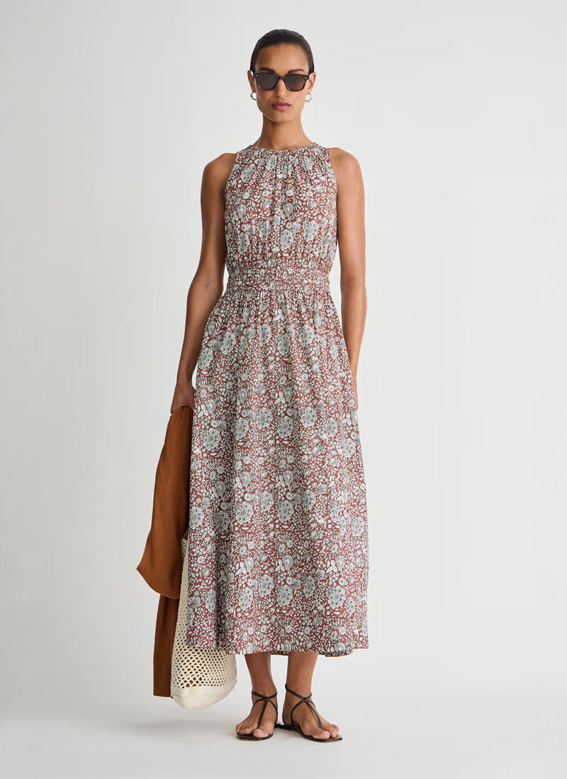 fitted cotton tank dress Floral Fit & Flare Midi Dress | Fit and Flare