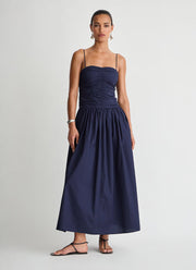 Apiece Apart Jana Ruched Bodice Maxi Dress