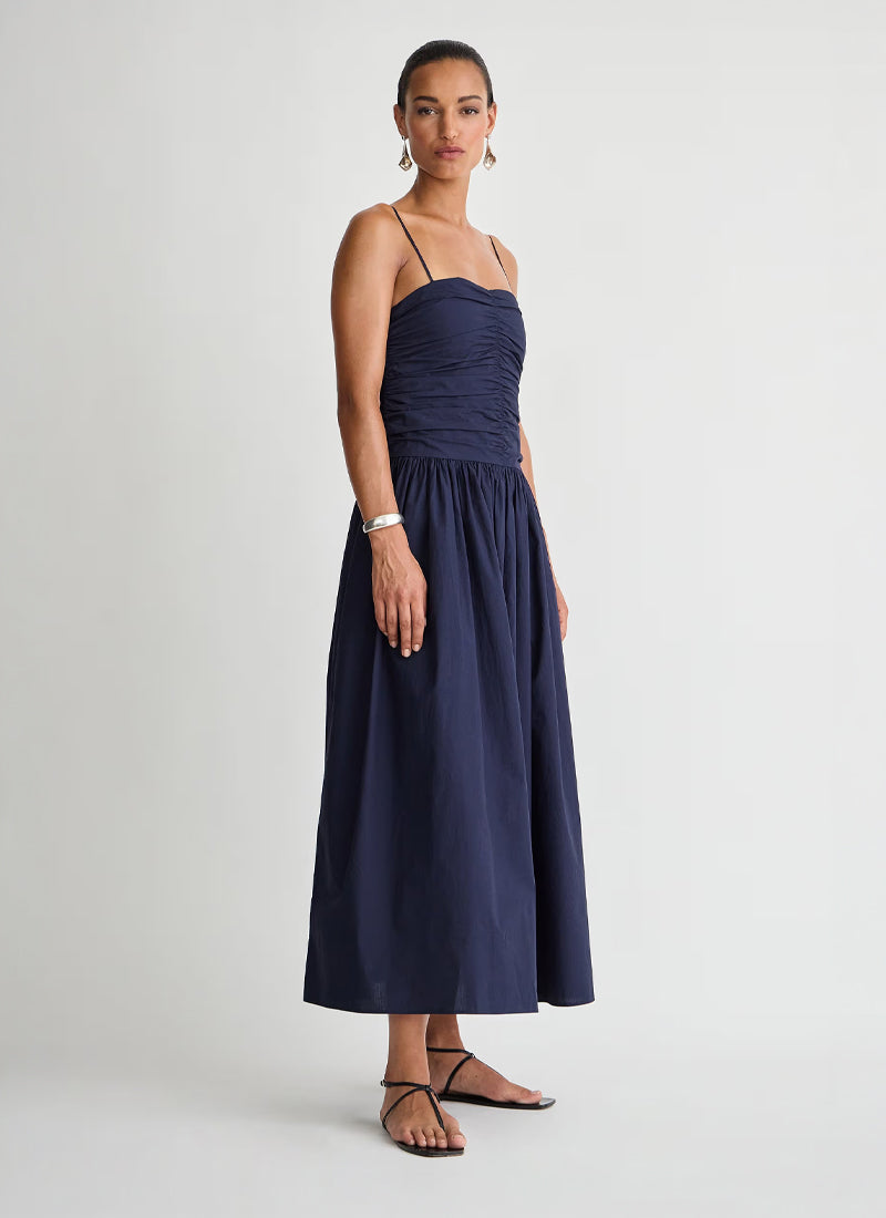  Jana Ruched Bodice Maxi Dress by Apiece Apart at Andrews 