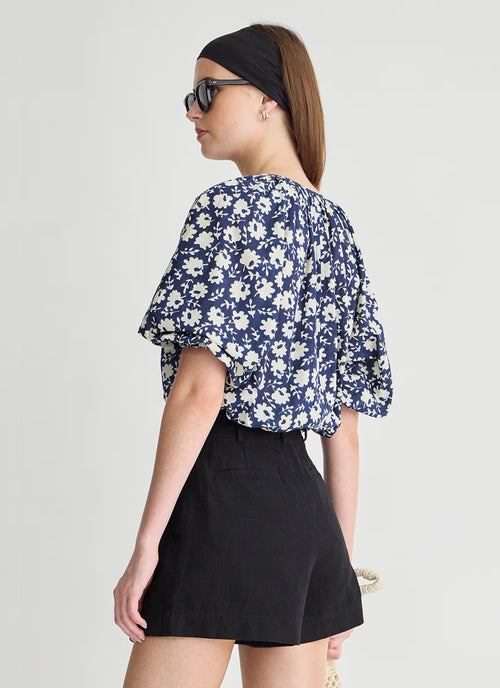 Apiece Apart Nele Cotton Lantern Sleeve Top