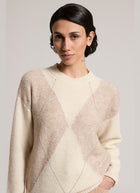 Argyle Alpaca Mouline Crew Sweater