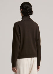 Argyle Silk Cashmere Turtleneck