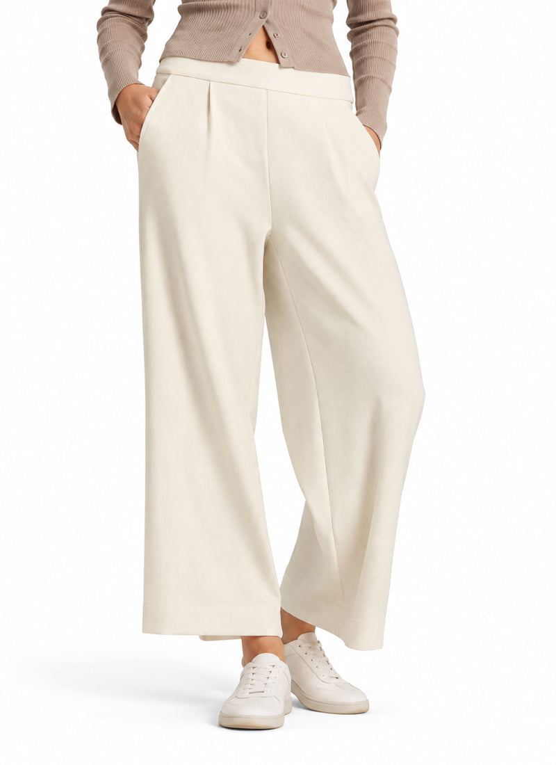 Arina Crop Flannel Jersey Pull On Pant