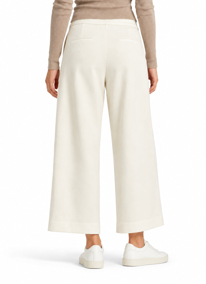 Arina Crop Flannel Jersey Pull On Pant
