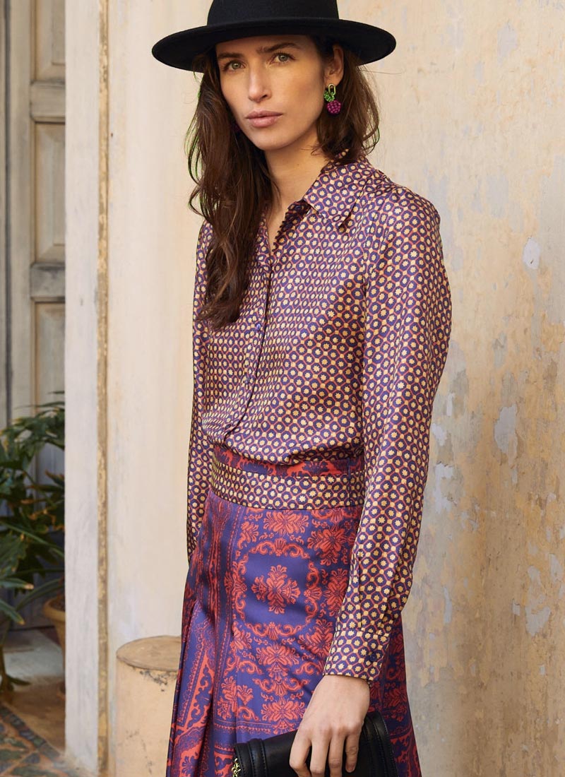 Momoni Arles Printed Silk Shirt