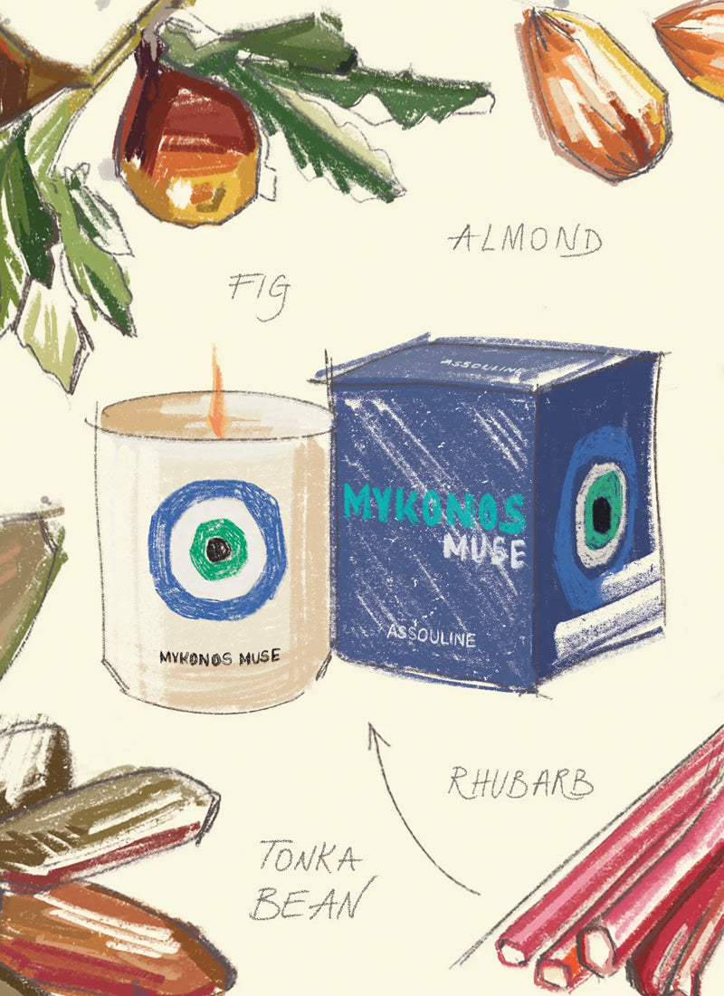 Assouline Mykonos Muse Candle