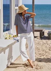 Frank & Eileen Patty Cotton Popover Short Sleeve Henley