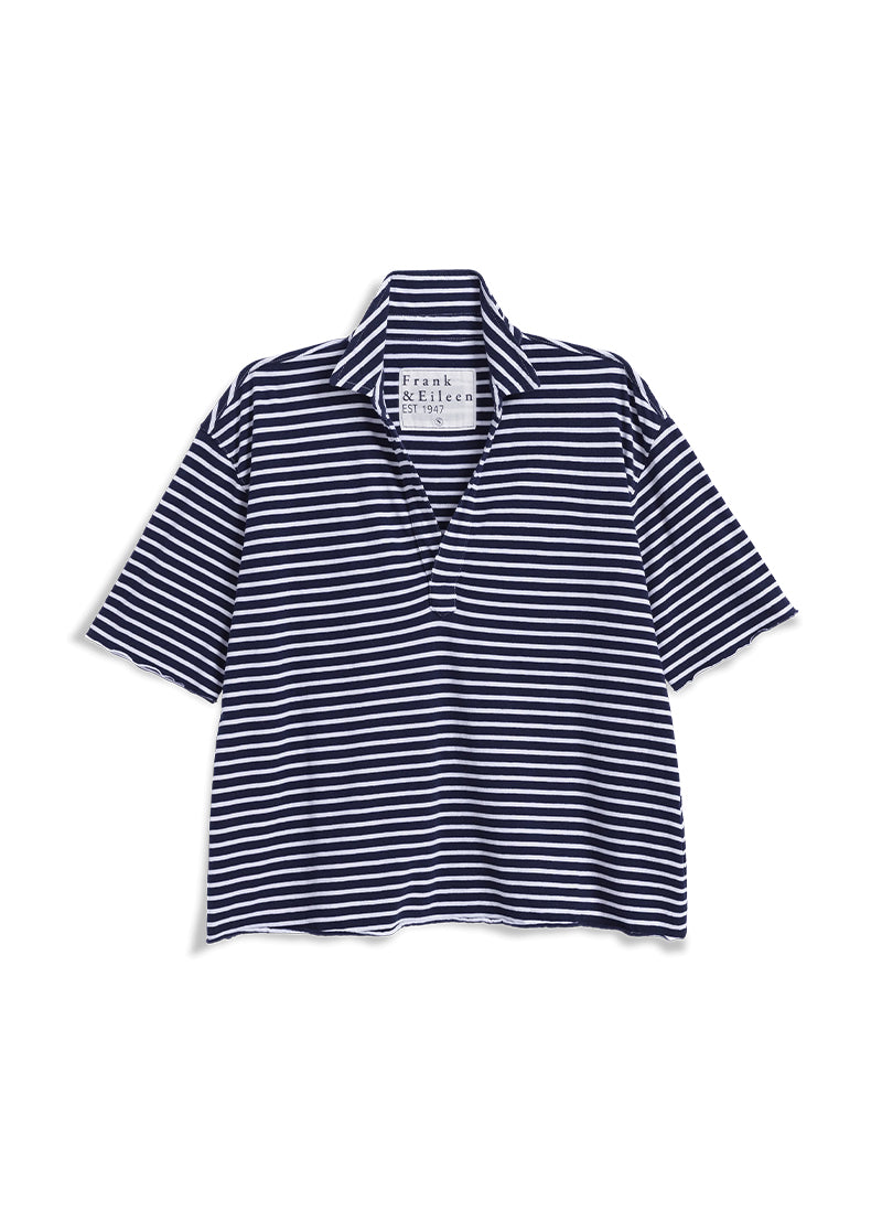 Frank & Eileen Patty Cotton Popover Short Sleeve Henley