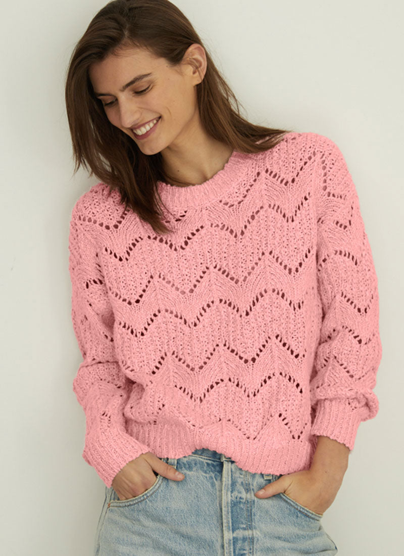 Autumn Cashmere Mix Stitch Cashmere Sweater