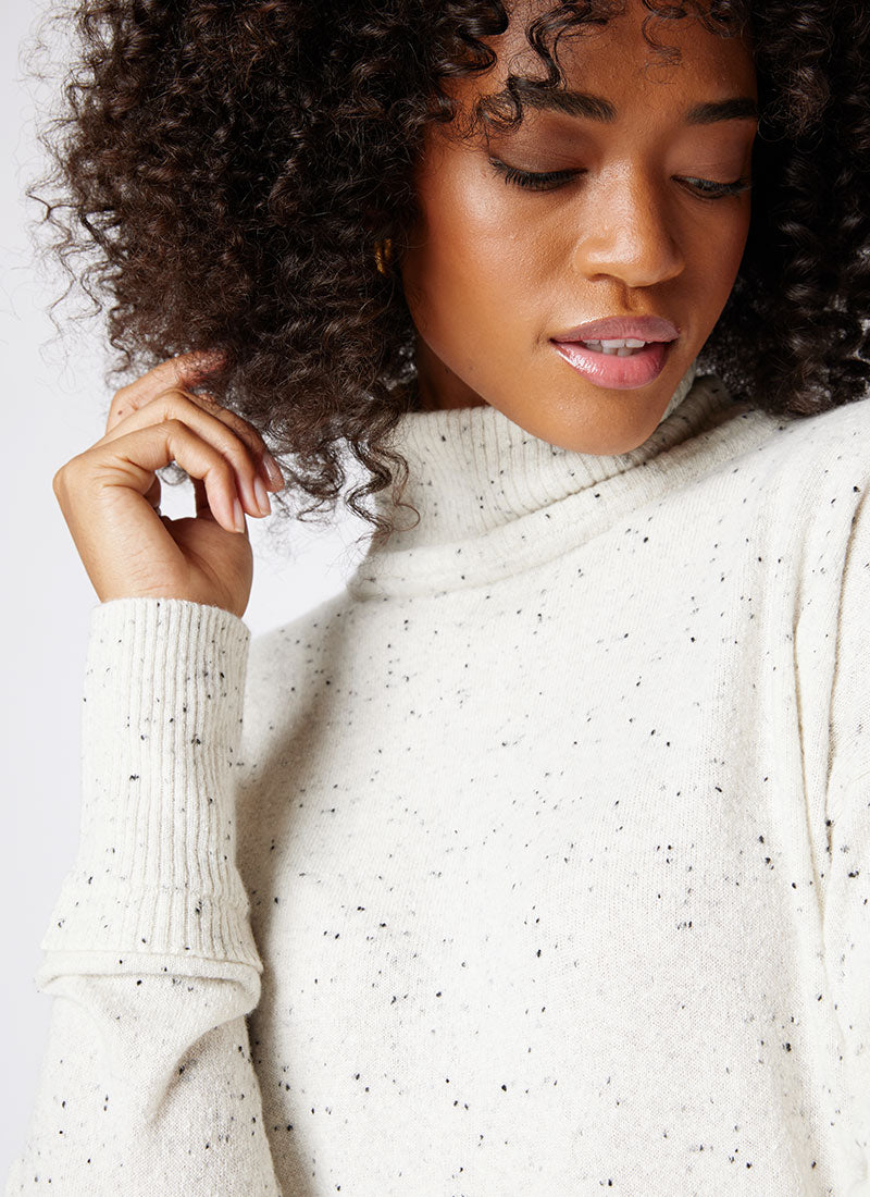 Autumn Cashmere Oversized Mock Neck Pullover