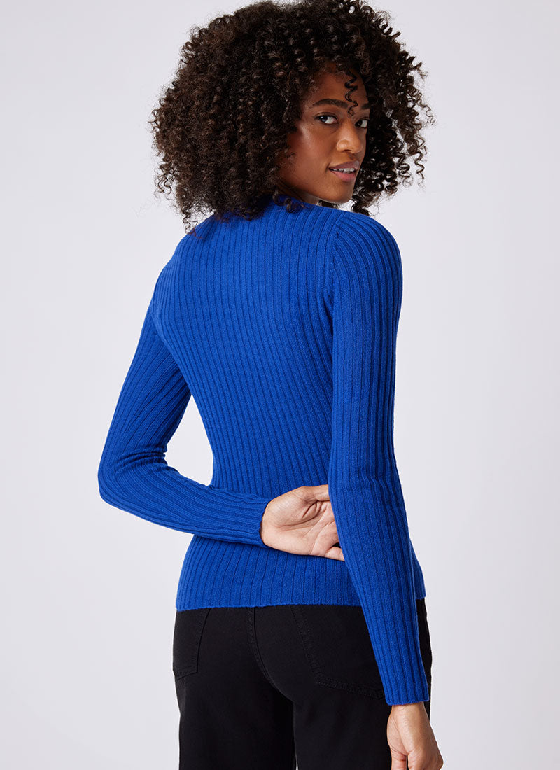 Autumn Cashmere Rib-Knit Cashmere Sweater