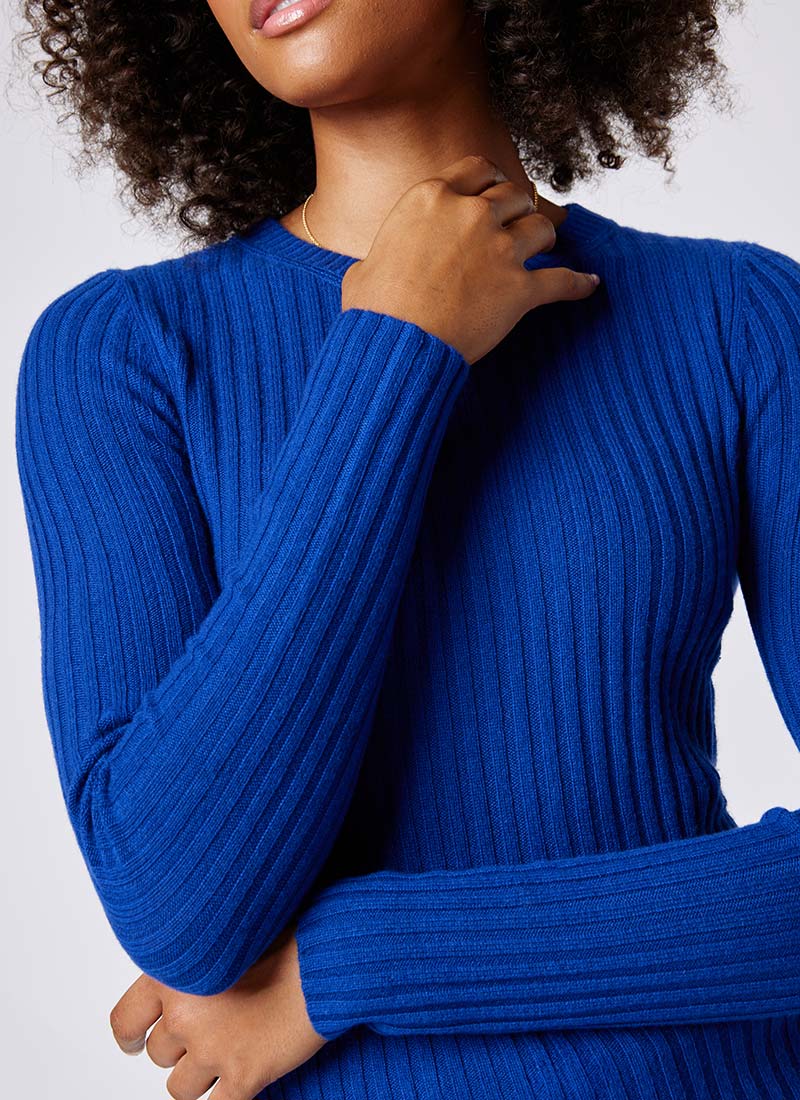 Autumn Cashmere Rib-Knit Cashmere Sweater
