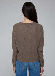  Raglan Links Stitch Stripe Crew Neck Pullover by Autumn Cashmere at Andrews 