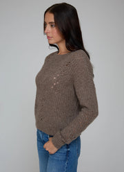  Raglan Links Stitch Stripe Crew Neck Pullover by Autumn Cashmere at Andrews 